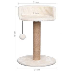 Kratzbaum  170969 Beige - Holzwerkstoff - 34 x 49 x 31 cm