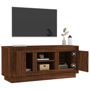 TV-Schrank D679 Eiche Schwarzbraun Dekor