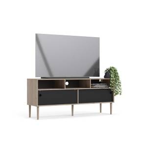 TV Tisch Penny Schwarz - Holz teilmassiv - 148 x 64 x 41 cm