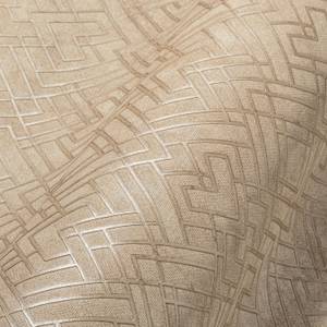 Vliestapete Geometrisch Grafisch Beige - Gold