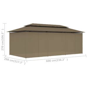 Tonnelle 3004446-2 Taupe