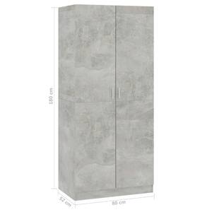 Kleiderschrank 299853 Grau - Steingrau