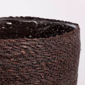 Panier à plantes Atlantic (Lot de 2) Gris - Fibres naturelles - Matière plastique - 30 x 26 x 30 cm