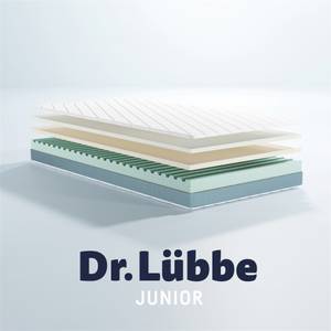 Matratze Dr. Lübbe Junior Weiß - Naturfaser - 90 x 14 x 200 cm