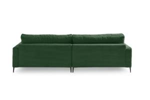 Ecksofa Canapé CARA Cordon Vert foncé - Angle à droite (vu de face)