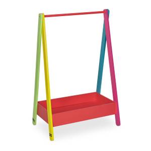 Penderie avec rangement pour les enfants Vert - Rouge - Jaune - Bois manufacturé - 65 x 99 x 42 cm