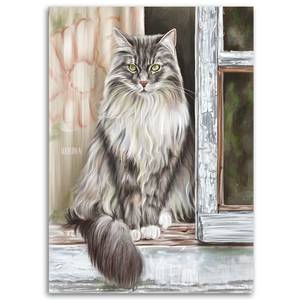 Wandbilder Katze Tier 40 x 60 cm