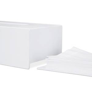 Boîte à lingettes bambou blanc 1 set