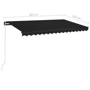 Auvent rétractable 3007205-1 Anthracite - 400 x 1 x 350 cm