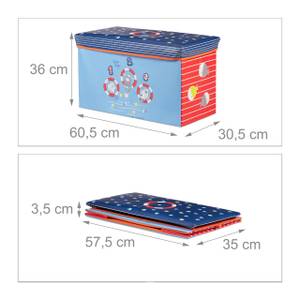 Sitzbox für Kinder Dunkelblau - Hellblau - Rot