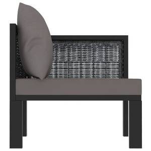 Modular-Sofa-Eckteil 49396 Grau - Metall - Polyrattan - 68 x 64 x 68 cm