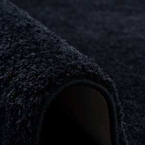 Hochflor Shaggy Läufer Teppich Palace Schwarz - 100 x 200 cm