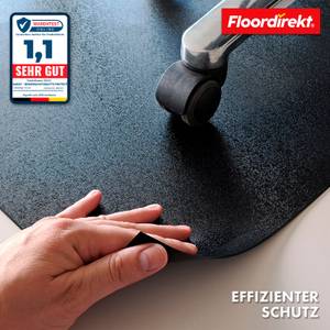 Bodenschutzmatte Kleopatra Schwarz - 60 x 60 cm