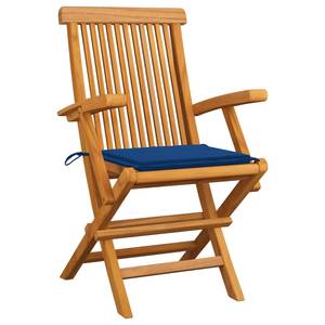 Chaise de jardin (lot de 4) 3007213-3 Bleu - Bois manufacturé - Bois/Imitation - 55 x 89 x 60 cm