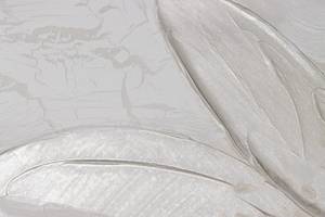 Acrylbild handgemalt Frozen Flowers Beige - Weiß - Massivholz - Textil - 150 x 50 x 4 cm