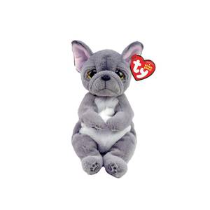 TY Beanie Babies Small Wilfred Bulldog Rot - Kunstfell - 14 x 15 x 10 cm