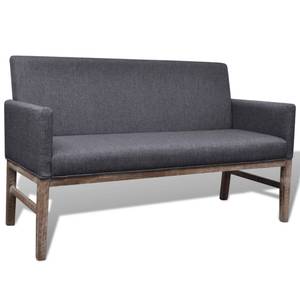 Banc de canapé Gris - Textile - 140 x 85 x 65 cm