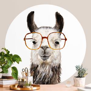 Hippes Lama mit Brille IV 244 x 244 cm