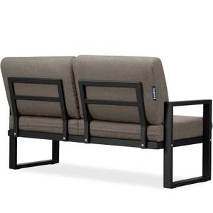 Gartensofa FRENA 2-Personen Beige - Schwarz