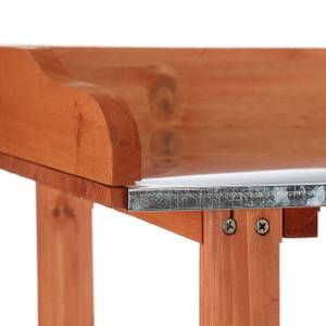 Table de préparation semis en bois Orange - Bois manufacturé - Métal - 92 x 88 x 42 cm