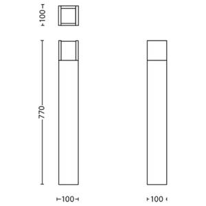 Wegeleuchte Arbour Höhe: 77 cm