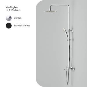 AM.PM Duschsystem mit Wannenthermostat Silber - Metall - 28 x 146 x 45 cm