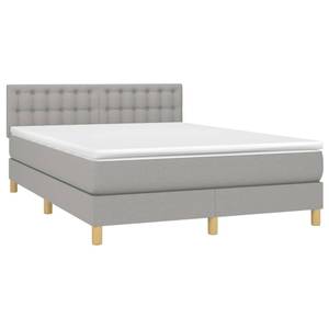 Boxspringbett 3017288-27 Hellgrau - Tiefe: 203 cm