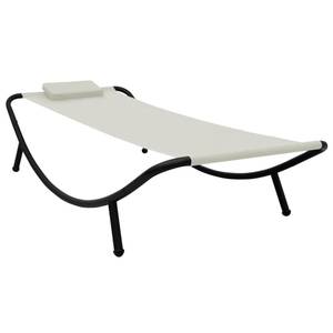 Chaise longue Blanc crème