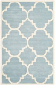 Teppich Greenwich Blau - Textil - 150 x 2 x 245 cm