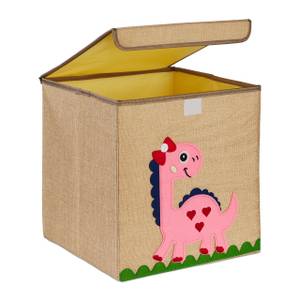 Boîte de rangement pour enfants Beige - Bleu - Rose foncé