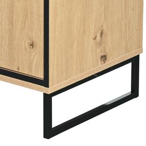 Sideboard Helios Ⅱ Braun - Holzwerkstoff - Glas - Metall - 40 x 85 x 160 cm