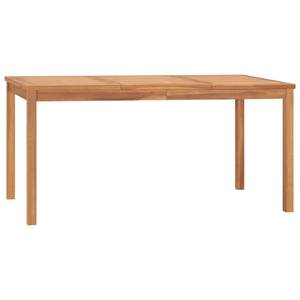 Table de salle à manger Marron - Bois/Imitation - En partie en bois massif - 80 x 77 x 160 cm