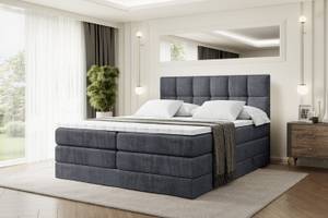 Boxspringbett RICAR KING Steingrau - Breite: 160 cm