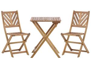 Set de bistrot TERNI Marron - Bois massif - 58 x 88 x 58 cm