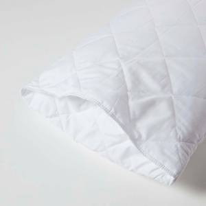4er-Set Allergiker-Kissenschonbezüge Weiß - Textil - 48 x 1 x 74 cm