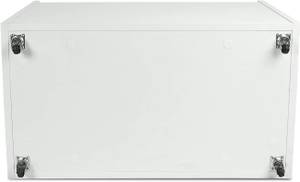 Coffre à jouets XXL sur roulettes: blanc Blanc - Bois manufacturé - 40 x 46 x 71 cm
