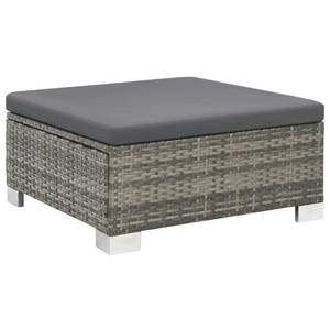 Garten-Lounge-Set (10-teilig) 44426 Grau - Kunststoff - Polyrattan - 66 x 70 x 108 cm