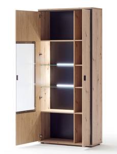 Esszimmer Mendoza 141 (9-teilig) mit LED Braun - Holzwerkstoff - Holzart/Dekor - 246 x 210 x 38 cm