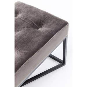 Banc Crossover Velours / Acier - Taupe / Noir