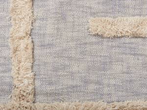 Kuscheldecke HOSPET Beige - Grau - Naturfaser - 130 x 1 x 180 cm