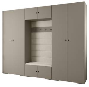 Garderobe Inova 2 Z9 Schwarz - Grau - Weiß - Schwarz