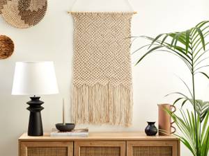 Wandbehang OKARA Beige - Naturfaser - 56 x 126 x 1 cm