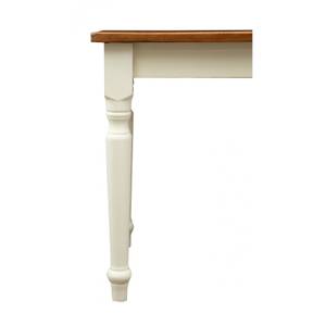 Table BASTIDE Imitation noyer - Blanc