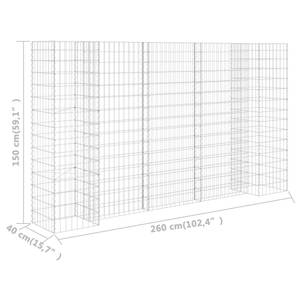 Gabionen-Pflanzkorb Höhe: 150 cm