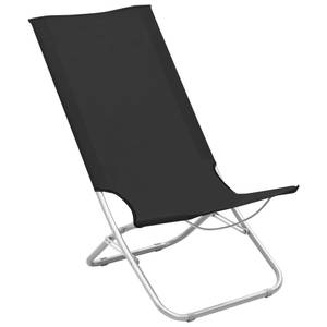 Chaise de plage (lot de 2) 3005001 Noir