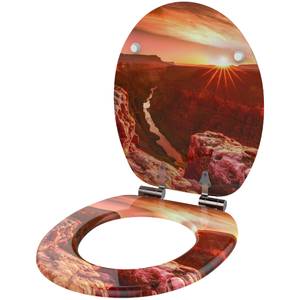 WC-Sitz Grand Canyon Orange - Holzwerkstoff - 38 x 6 x 47 cm