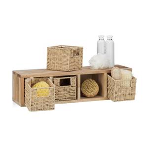 Etagere cube rangement panier amovible Largeur : 62 cm