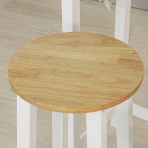 Table de bar FWT50-WN Blanc - En partie en bois massif - 95 x 40 x 107 cm