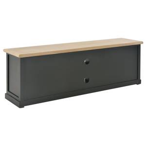 TV-Schrank 297472 Schwarz - Holzwerkstoff - Massivholz - Holzart/Dekor - 30 x 40 x 120 cm