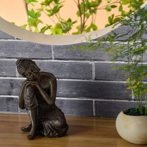 Statue Thai Buddha Denker Braun - Kunststoff - 8 x 18 x 13 cm